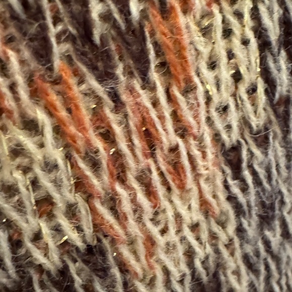 Ariat Macave Chevron Knit Cardigan Sweater Wool Small Medium Western Aztec Brown - Picture 5 of 9